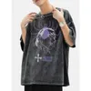 女性用TシャツヴィンテージウォッシュハンターX Tシャツ男性用アニメマンガChrollo Phantom Troupe Harajuku Tee Tops Gift Idea 230130