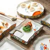 Plates Japanese Cookie Plate Sushi All Kinds Of Salad Restaurant Ceramic Flower Tableware Snake Set