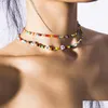 Beaded Neckor Fashion Jewelry Colorf Beads Halsband Dubbelskikt k￤rleksbrev sl￤pp leverans h￤ngsmycken DHBPM