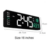 Wall Clocks Electronic Digital Clock Large LED Screen Remote Control Temp Date Week Display Tables Wall-mounted Alarm