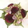 Dekorativa blommor Artificial Rose Hydrangea Bouquet Bridesmaids Holding Wedding Decoration Living Room Table Home Vase Flower Arrangement