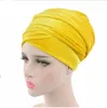 Bonnets Bonnet / Crâne Caps Plain Velvet Hijab Turban Cap Musulman Foulard À Longue Queue Chapeau Islamique Sous Écharpe Bonnet Dames Africain Wrap Tête