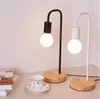 Tafellampen Noordelijke moderne houten bureaulamp slaapkamer bed houten muliticolor eenvoudige metalen armaturen kamer decor verlichting e27