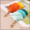 Porte-clés Mti Layer Tassel Keychain Boho Colorf Handmade Charm Ring Bag Hangs Fashion Jewelry Will And Sandy Gift 202 U2 Drop Deliver Dhdng