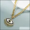 Chokers Gepflasterte Kristall Herz Evil Eye Anhänger Halskette Mode Sommer Frauen Choker Boutique Schmuck Großhandel 3526 Q2 Drop Lieferung N DH6E1