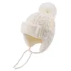 Аксессуары для волос зимняя теплая шляпа для детей мальчика девочка для ушной фасоль Beanie Born Fashion Cap с популярной осенней детской обложкой уши 0-8 лет