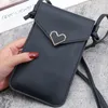 Avondtassen vrouwen mobiele telefoon schoudertas messenger hang schattige monster print nek munt portemonnee verticale handtas mini crossbody zak