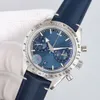 OMEGAWATCH 운동 기계식 오메가 9300 오메가 멘스 자동 시계 42mm 시계 비즈니스 손목 시계 슈퍼 빛나는 방수 100m Montre De Luxe Cowhide Stra