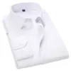 Camisas casuales para hombres 4XL 5XL 6XL 7XL 8XL Camisa de manga larga de negocios de gran tamaño Blanco Azul Negro Vestido social masculino inteligente para más 230130