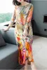 Casual Kleider Zuoman Sommer Vintage Plus Größe Floral Seide Sommerkleid Boho Strand Midi Elegante Frauen Party Bodycon Vestidos 230130