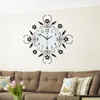 Wandklokken Metaal Creatief Noords ontwerp Grote klassieke badkamer Stille Black Reloj Mural Live Desk Decor HY50WC