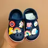 2024 Nya designer Children's Slide Boys and Girls Crocodile Skin Clogs tofflor Sandaler Buckle Sandals