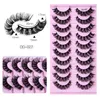 False Eyelashes Russian Strip Lashes DD Curl Fluffy Mink Wholesale Makeup Volume Messy Thick Crisscross Fake Eye