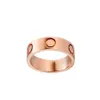 Projektant Love Pierścień Women Full Diamond Band Pierścienie tytanowe stal biżuteria luksusowy złota róża srebrne prezenty dla kobiet akcesoria 5 mm 11 mm