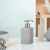 Storage Bottles Dispenser Soap Lotion Hand Bathroom Pump Bottle Stainless Steel Liquid Shampoo Kitchen Bath Dispensers Containerround