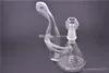 Mini Recycler Bong Fab Egg Bong in vetro Triple Cyclone Inline Perc Pipa ad acqua Tornado Tubi in vetro Bubblers Oil Rigs Dab Rig