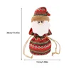 Juldekorationer dragsko säckfruktstrumpa utsökt 3d jultomten snögubbe älgbjörn tryckt goodie väska dekoration