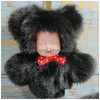 Porte-clés Longes Pompon Slee Bébé Porte-clés Mignon Fluffy Peluche Poupée Femmes Fille Sacs Porte-clés Voitures Porte-clés Cadeau Charme Decoratio Dhvg4