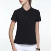 Dames PoloS Solid Color Cotton Summer Women T-Short-Sleeveved Polo Shirt Ladies Turndown Collar Tees Business Work Commute Tops Groothandel