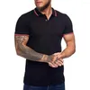 Мужская Polos Zogaa Fashion Men Polo Shirt 2023 Летняя футболка манжеты с короткими рукавами S-2xl