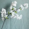 Decorative Flowers 100cm Colorful Cherry Blossom Artificial Flower Plant Bonsai Wedding Decoration Simulation Fake Party