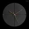 Horloges murales silencieuses montre noire Non tic-tac 12 pouces Excellent mouvement de balayage précis horloge moderne décorative pour la maison