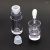 Bottiglie di stoccaggio 10/25/40 pezzi 6ml Tubo trasparente per lucidalabbra con tappi per bacchetta Cosmetice Ombretto liquido Correttore Contenitore Trasparente Lucidalabbra