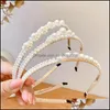 Opaski na głowę moda biżuteria do włosów ślubna biżuteria vintage Pearl Headband for Women Girl