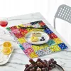 Bordmattor bohemisk retro stil färgmatta servett tyg bröllopslinne servetter dekorativt papper tapete de mesa