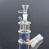 Tuyau de brûleur à mazout en verre Portable main fumant cendrier Bongs 10mm femelle Dab plate-forme d'huile avec 10mm mâle bol de tabac à fumer et tuyau