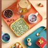 Platten 1Pc Nordic Quadrat Tee Tablett Kunststoff Lagerung Home Küche Obst Dessert Serviert Multi-funktion Dekoration Platte