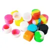 Noncstick 2ml Round Silicone Dabs Wax Container Jars Dry Herb FDA Silicon Box Vaporizer for Concentrate Waxs Oil Boats FY2414 SS0130