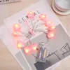 Strings LED Fabric Love String Lights Garland batterij-operated Festoon Lamp Fairy Holiday Lighting Christmas Wedding Decoratie