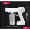 Party Favor Wireless Charging Spray Gun 800Ml Disinfection Hand Sanitizer Handheld Blue Nano Portable Electric Atomizing Hine Drop D Dh1Uh