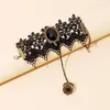 Charm Armband Crystal Lace Armband Ring Combination Gothic Retro Lady Girl Jewely Gift Summer 2023