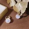 Hoop Earrings Fashion Luxury Temperament Mermaid Pearl Pendant Exquisite Zircon Butterfly Charm Bridal Wedding Jewelry Gift