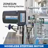 ZONESUN – Machine de remplissage et de scellage de liquide, emballage de sachets, Ketchup, pâtes, Sauce, mélange de paquets, codage chauffant, ZS-PL240LS