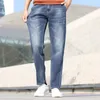 Jeans pour hommes été Section mince hommes rétro grande taille Baggy lavé Denim pantalon homme Hiphop Skateboarder bleu pantalon à jambes larges