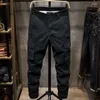 Pantaloni da uomo Pantaloni cargo casual da uomo di alta qualità tattici militari multi-tasche pantaloni slim fit militari dritti B112