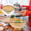 Bowls Bowl Enamel Mixing Soup Noodle Enamelware Serving Set Storage Vintage Basin Pitchercoated Retro Kitchen Ceramic Dishes