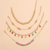 Bracelets de cheville bohême feuille cheville Bracelets jambe collier chaînes pour femmes pied Bijoux Bijoux Femme 2023 plage Tobillera