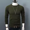 Suéteres masculinos 2023 suéter de lã fino masculino de manga comprida roupas de inverno 3xl