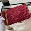 3A Sacs à bandoulière de qualité Designers Femme Sacs à chaîne en velours Femmes Fourre-tout Cross Body Enveloppe Sac fourre-tout Sacs à bandoulière à rabat Sacs à main Zig Petit sac à main en cuir véritable