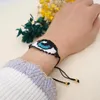 Link armbanden mode persoonlijkheid etnische stijl Turkse duivel oogblauwe ogen kralen miyuki rijst kralen armband vrouw