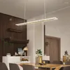 Pendellampor matsalslampa nordiskt ord rektangulärt bord kreativt bar kontor enkel modern ljus fixtur