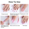 False unhas 24pcs Descoloração em forma de coração arco de caixão comprido caixão vestível Ballerina Fake Complet Cover Dicas de unhas Pressione