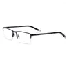 Sunglasses Frames Titanium Alloy Frame Eye Glasses Computer Optical Prescription Eyewear Men Style Half Rim Rectangular Spectacles