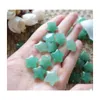 Loose Gemstones Green Aventurine Natural 50Pcs Star Shape 6.5X6.5Mm Beads For Jewelry Diy Making Earrings Necklace Bracelet C3 Drop D Dhzuo