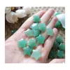 Pierres précieuses en vrac Aventurine verte naturelle 50 pièces en forme d'étoile 6,5 x 6,5 mm pour bijoux, fabrication de boucles d'oreilles, collier, bracelet C3 Drop D Dhzuo