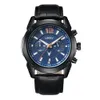 Нарученные часы Leeev Men Men Anity Sports Watch Многофункциональный полный календарь Два глаза декоративные студенты -мальчики Кварц